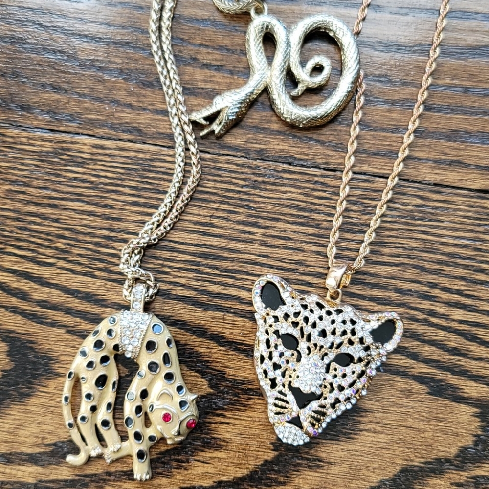 Set of 3 Jungle/Animal Necklaces